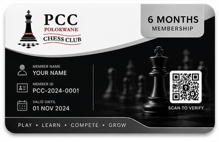 6-month membership membership card