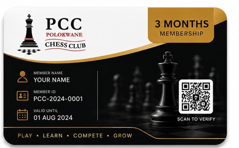 3-month membership membership card